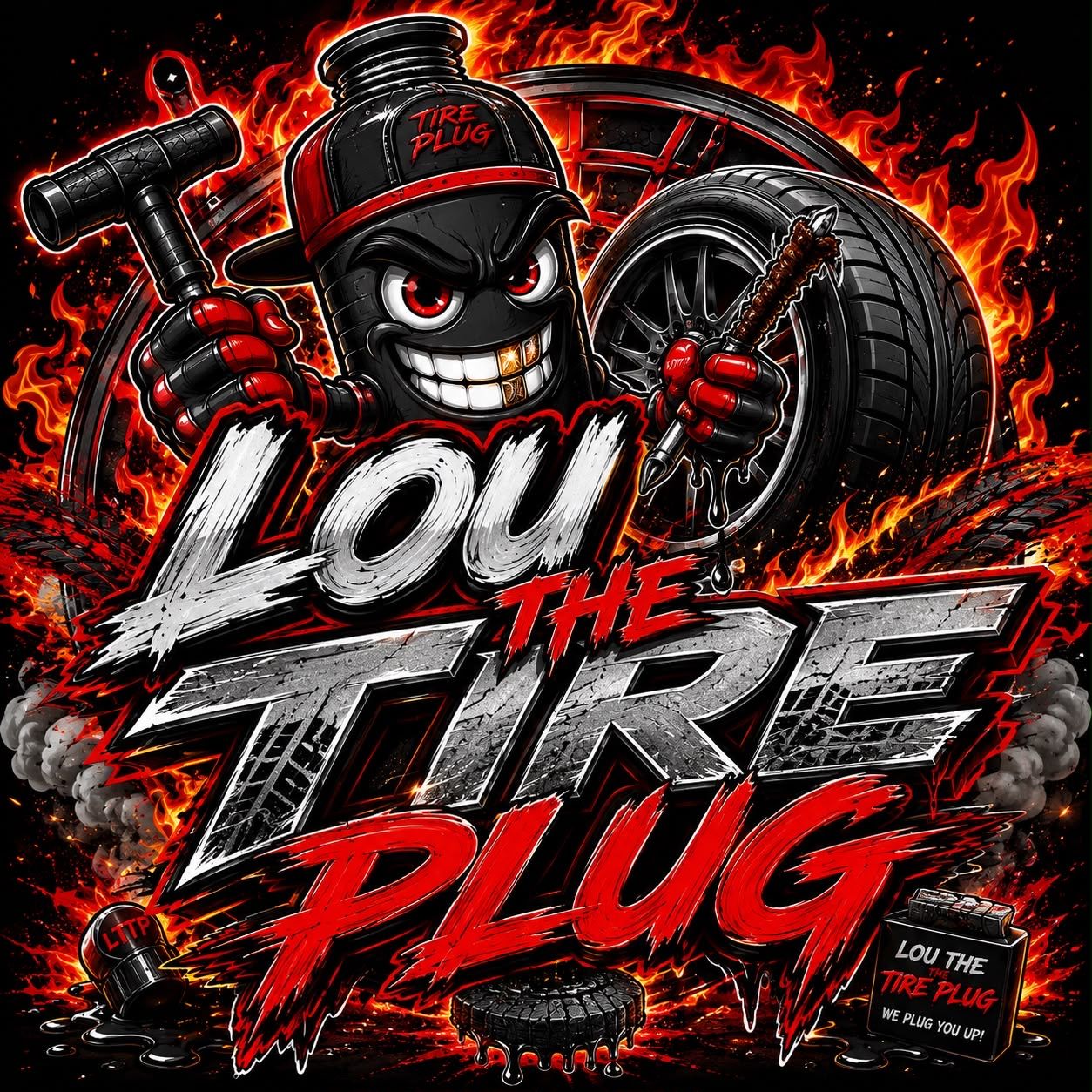 LOU THE TIRE PLUG logo